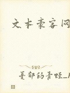 文本豪客网封面