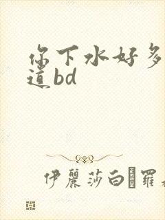 你下水好多下水道bd