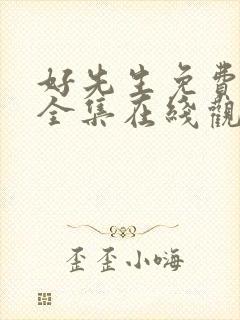 好先生免费高清全集在线观看