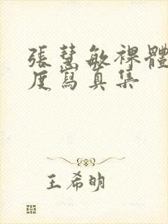 张慧敏裸体大尺度写真集封面