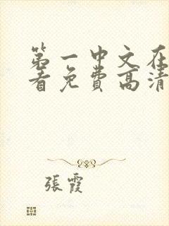 第一中文在线观看免费高清电视剧