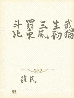 斗罗三生武魂比比东风韵犹存封面