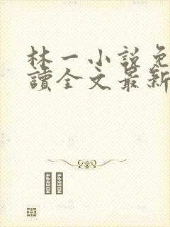 林一小说免费阅读全文最新章节