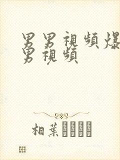 男男视频爆操男男视频