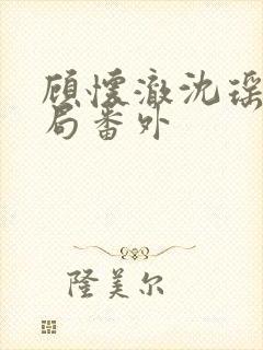 顾怀澈沈瑶大结局番外