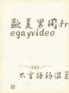 欧美男同freegayvideo