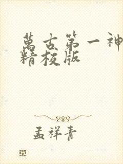 万古第一神完整精校版封面
