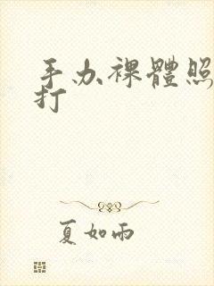 手办裸体照片无打