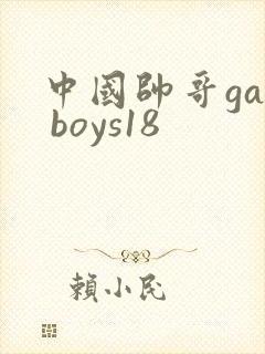 中国帅哥gay boys18