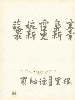 苏婉霍枭寒小说最新更新章节目录