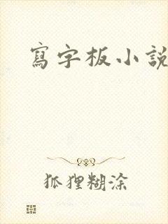 写字板小说封面