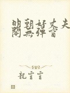 明朝好丈夫笔趣阁无弹窗