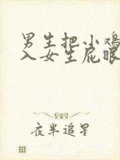 男生把小鸡鸡插入女生屁眼里视频