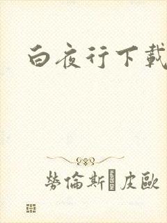 白夜行下载