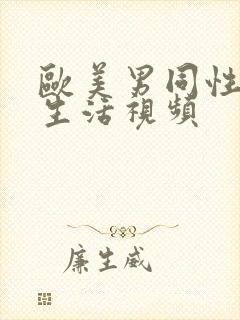 欧美男同性恋性生活视频封面