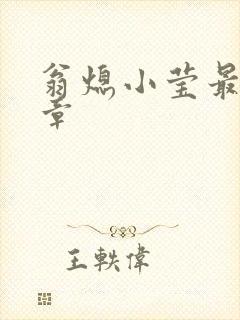 翁熄小莹最新节章封面