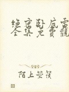 绝密卧底电视剧全集免费观看高清版