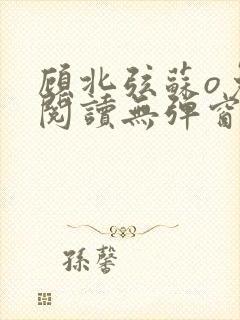 顾北弦苏o免费阅读无弹窗笔趣阁