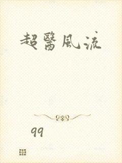 超医风流封面