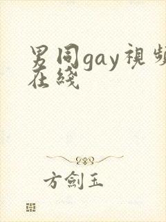 男同gay视频在线