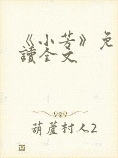 《小芳》免费阅读全文封面