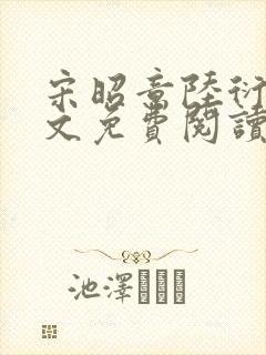 宋昭意陆衍辞全文免费阅读无弹窗