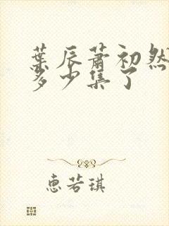 叶辰萧初然更新多少集了