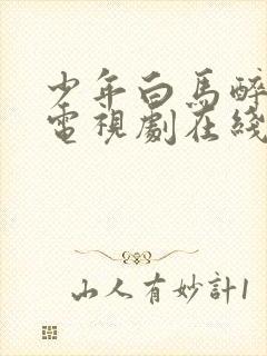 少年白马醉春风电视剧在线观看11集