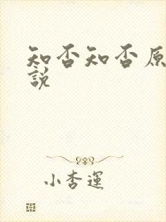 知否知否原著小说