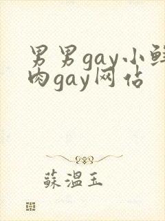 男男gay小鲜肉gay网站