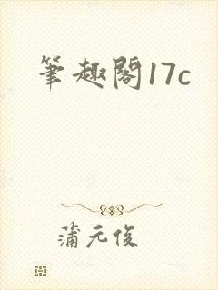 笔趣阁17c封面