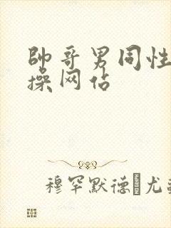 帅哥男同性恋互操网站