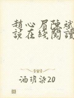 赵心眉陈斌的小说在线阅读