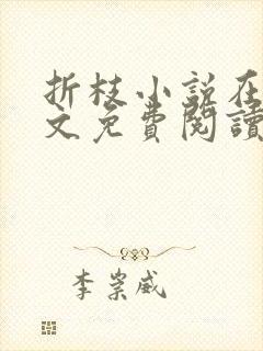 折枝小说在线全文免费阅读无弹窗