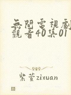 无间电视剧免费观看40集01