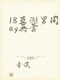 18亚洲男同gay无套