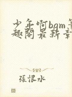 少年啊bgm笔趣阁最新章节