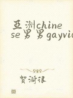 亚洲chinese男男gayvideo