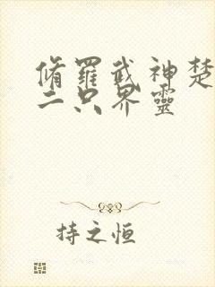 修罗武神楚枫第二只界灵封面