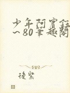 少年阿宾钰慧1～80笔趣阁