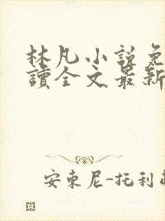 林凡小说免费阅读全文最新