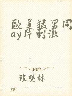 欧美猛男同志gay片刺激封面