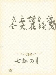 《上错》沈南初全文在线阅读笔趣阁