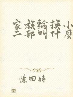 家族轮换小说第二部叫什么名字
