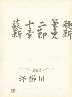 苏十二笔趣阁最新章节更新时间封面