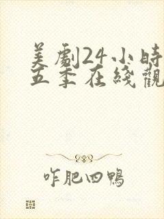 美剧24小时第五季在线观看免费高清全集