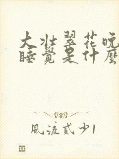 大壮翠花晚上不睡觉是什么电视剧