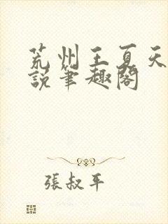 荒州王夏天的小说笔趣阁封面