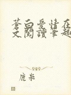 苍白爱情在线全文阅读笔趣阁