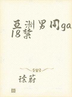 亚洲男同gay18禁
